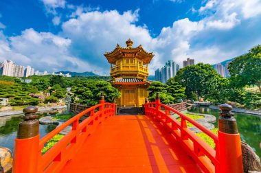 Goldene Pagode im Nan-Lian-Garten