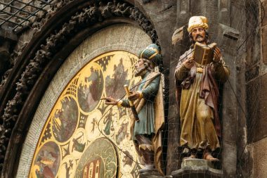 Prague, Aromantine Clock, Town Hall Clock