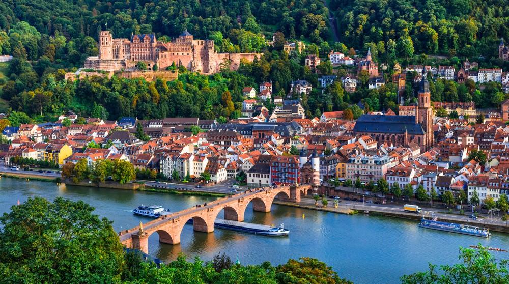 Wunderschöner Ausblick auf Heidelberg