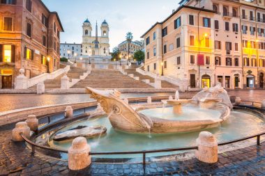 Fountain in Piazza di Spagna