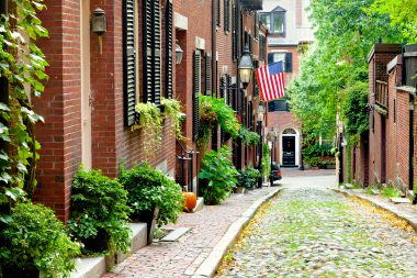 Cobblestone street, Beacon Hill