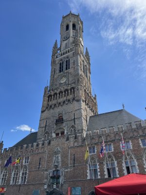 The Belfry in Bruges in August 2024