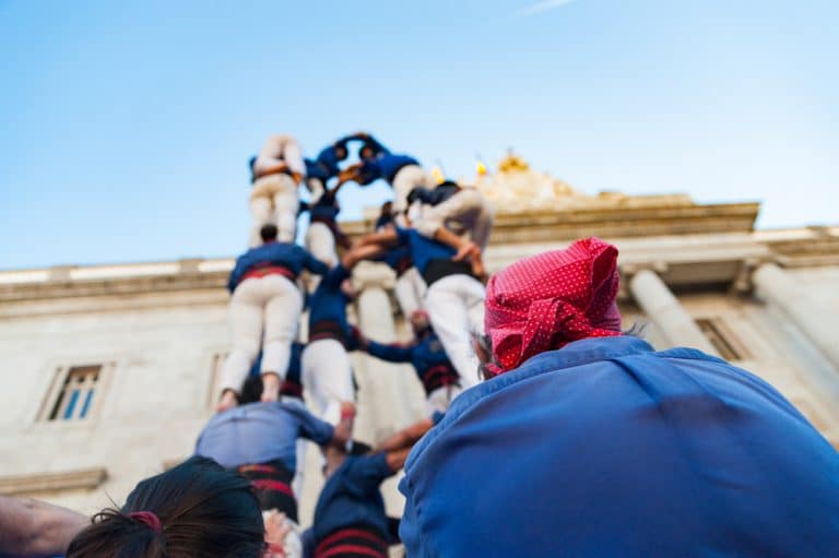 Castells (human towers) in Tarragona