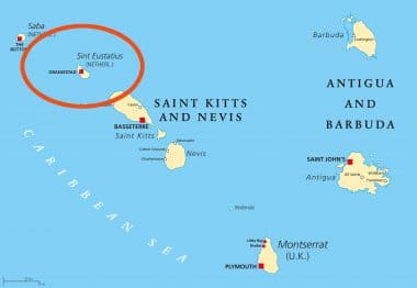 Karte St. Eustatius