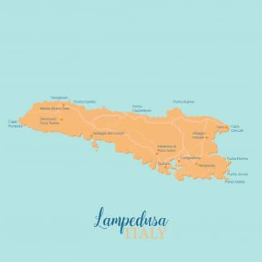 Karte Lampedusa