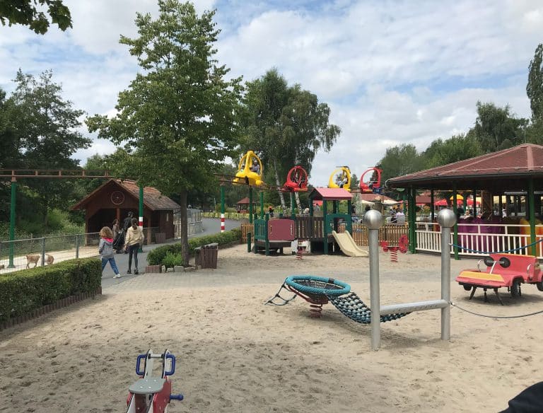 A guest at the Lochmühle amusement park