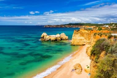 Praia dos Tres Castelos, beach holiday in Portugal