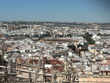 View of Seville, photographed from the Giralda (tower of the cathedral)