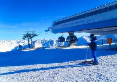 Tiefenbachbahn at an altitude of over 3,000 metres