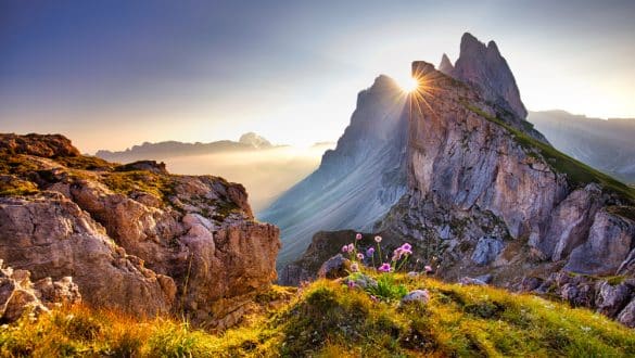 Dolomiten, Gipfel von Secada