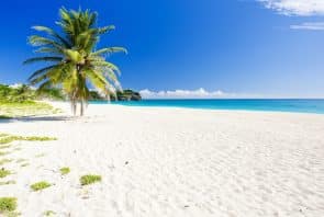 Der Strand Foul Bay, Barbados, kleine Antillen