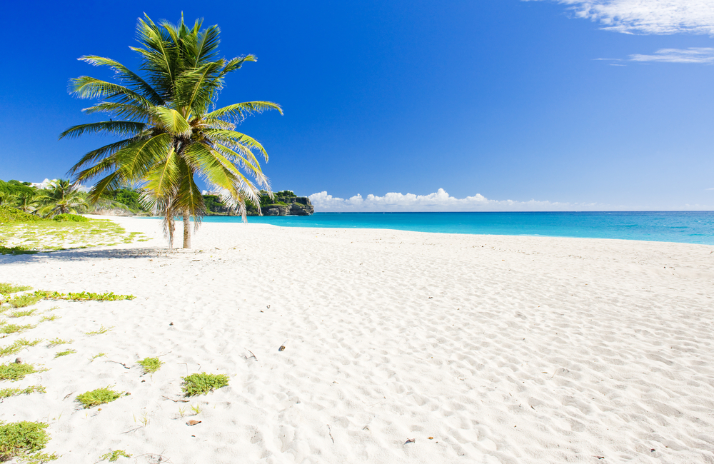 Der Strand Foul Bay, Barbados, kleine Antillen