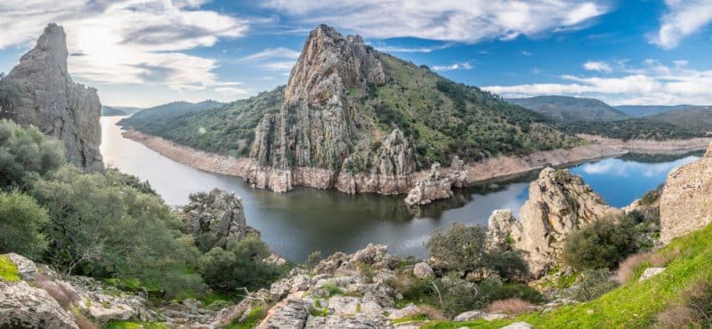 Elegantes Lngste Fluss Spaniens Bild