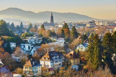 Panoramic view of Freiburg