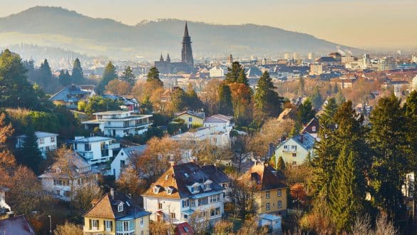 Panoramablick auf Freiburg