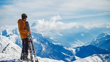 Panoramabild im Winterurlaub