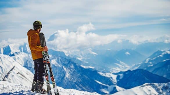 Panoramabild im Winterurlaub