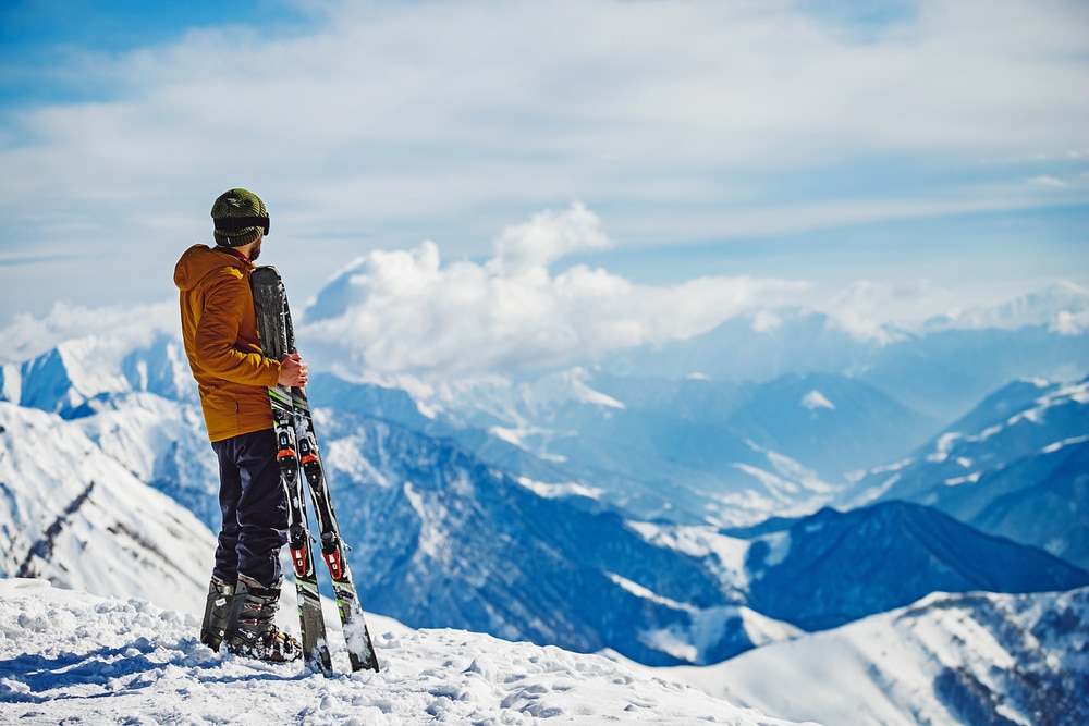 Panoramabild im Winterurlaub