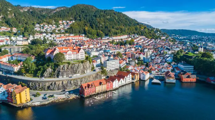 Altstadt Bergen, Norwegen