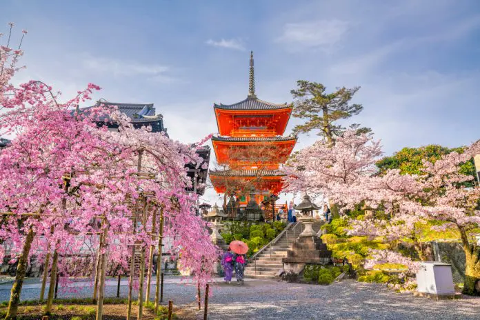 Die buddhistischen Tempelanlagen des Kiyomizu-dera in Kyoto