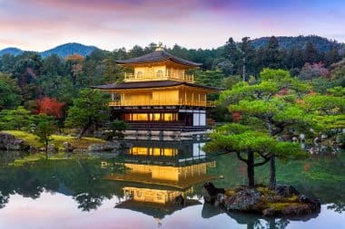 The Golden Pavilion in Kyoto