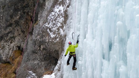 Eisklettern in den Dolomiten