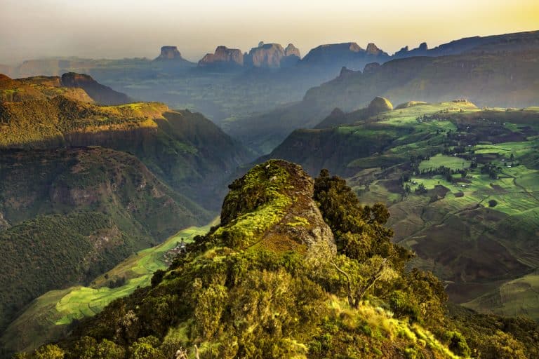 The Simien National Park in Ethiopia