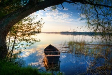 Lake Selment Wielki in Masuria