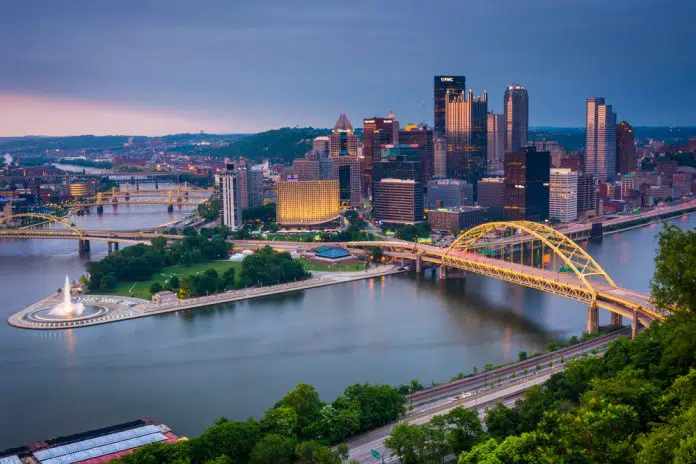 Blick auf Pittsburgh