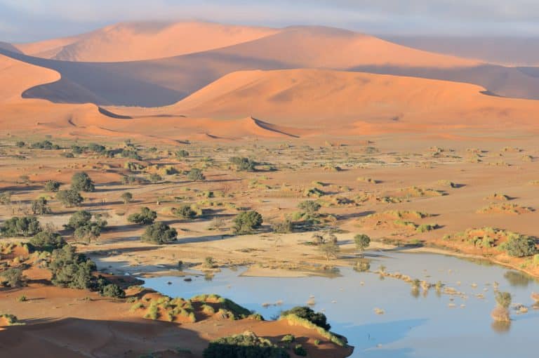 Sossusvlei: Spectacular dune landscape in the middle of the Namibian desert