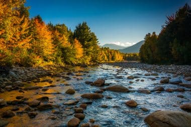 Peabody River in White Mountain National Forest, New Hampshire