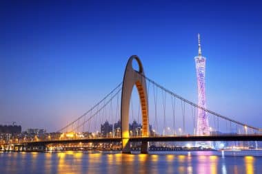 Bridge over the Zhujiang River