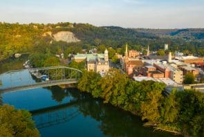 Blick auf Frankfort, Kentucky