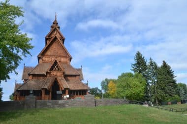 Stabkirche im Scandinavian Heritage Park