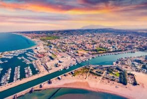 Luftansicht auf Pescara