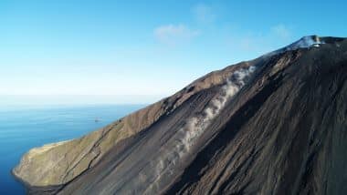 Sciara del Fuoco, the fire school on Stromboli