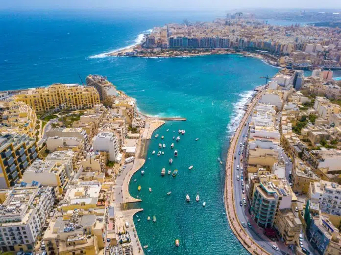 Blick auf Sliema, Malta