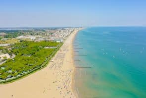 Strand von Jesolo, Italien