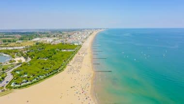 Strand von Jesolo, Italien
