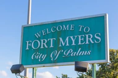 Willkommensschild Fort Myers