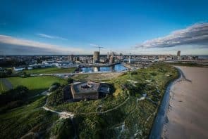 Strand und Stadt Ostende
