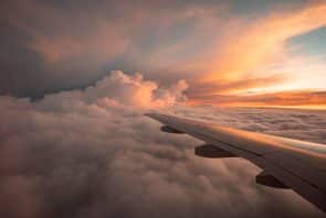 Reise mit dem Flugzeug