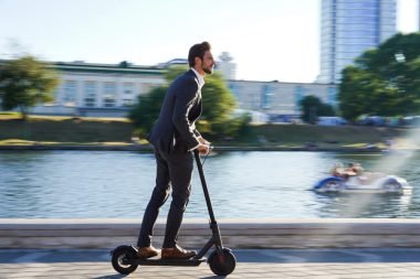 E-Scooter in der Stadt