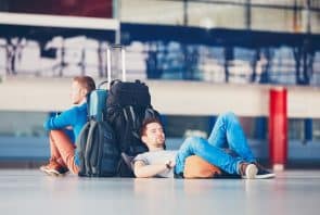 Langeweile am Flughafen