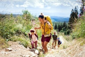 Wandern mit der Familie am Wochenende