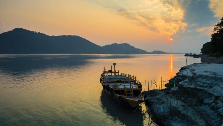 Brahmaputra, the mighty river in northeastern India