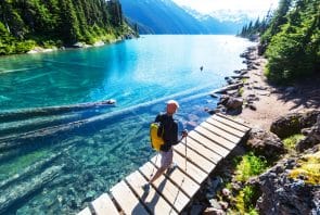 Traumhafter See in Whistler im Sommer