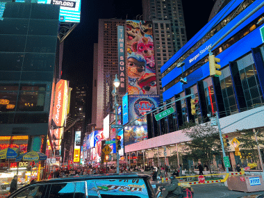 Times Square in October 2023