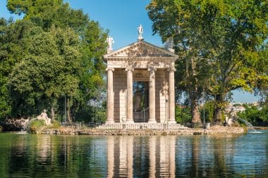 The Villa Borghese Park in Rome