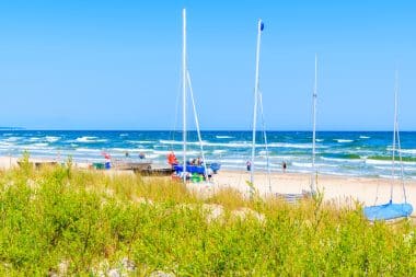 The beach of Baabe on Rügen